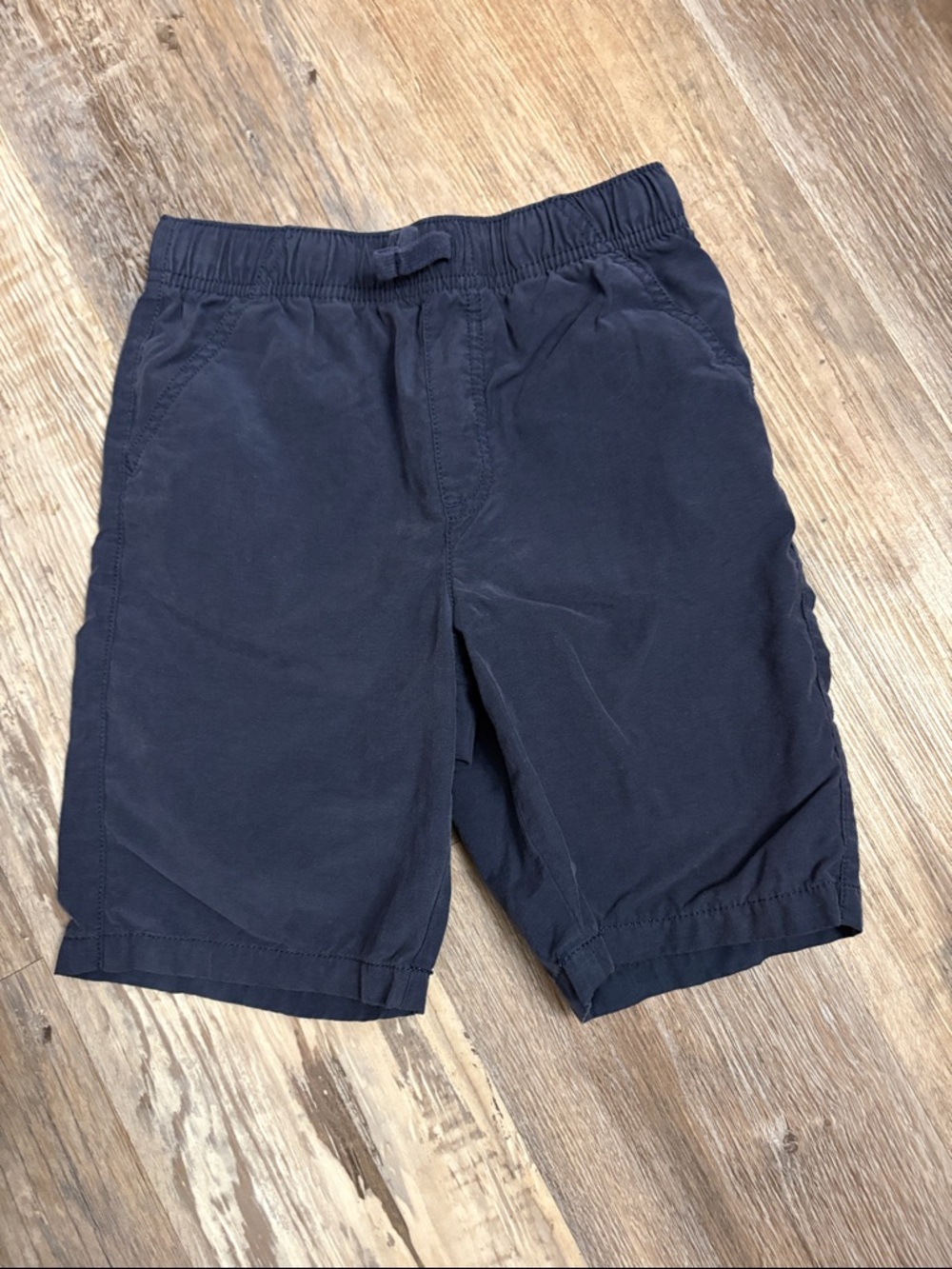 🩳 Navy Blue Casual Elastic Waist Shorts